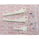 Kit serie leve in plastica bianca per ciclomotori PIAGGIO 50 CIAO SI BRAVO completi di fermi e molle leva freno anteriore posteriore e alzavalvola