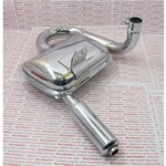 Marmitta ad espansione elaborata con silenziatore per VESPA 80 125 150 PX PE VNA VNB TS SPRINT