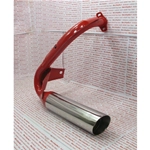 Marmitta sport pro cromata ad espansione elaborata per VESPA 50 90 125 N L R SPECIAL SS PRIMAVERA