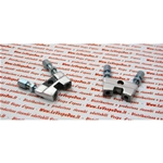 Handlebar plate for transmission cable support with adjustment screw for VESPA 125 from 1951 onwards