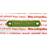 Placa verde INNOCENTI para sillas de montar LAMBRETTA