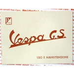 Libretto uso e manutenzione per VESPA 150 GS VS4T VS5T dal 1959 al 1961