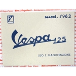 Libretto uso e manutenzione per VESPA 125 VNB4T dal 1963