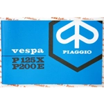 Libretto uso e manutenzione per VESPA P 125 150 X 200 E PX PE prima serie dal 1977