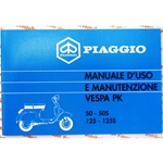 Manuale libretto uso e manutenzione per VESPA PK 50 125 PK 50 125 S dal 1983 al 1990