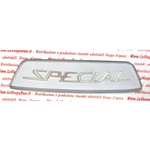 Targhetta posteriore " SPECIAL " per LAMBRETTA 150 S SILVER argentata