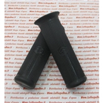 Coppia manopole nere puntinate esagono mm 24 per VESPA 50 90 125 150 200 RALLY PRIMAVERA ET3 GT GTR SUPER SPRINT VELOCE prodotto italiano