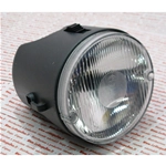 Kompletter 2-flammiger Scheinwerfer mit 2-Stufen- und 3-Positionen-Schalter, graues ABS-Gehäuse für PIAGGIO 50 SI FL 2 ro 185968 268074