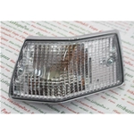 FRECCIA BIANCA INDICATORE TRIOM CROMATA POSTERIORE DESTRA PER VESPA PX 80 100 125 150 200 E ARCOBALENO ETS T5 COMPLETO DI LAMPADA