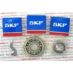 KIT COMPLETO 6 CUSCINETTI TAGLIANDO REVISIONE MOTORE PER VESPA PX 125 T5 PER MODELLI CON ANELLO DI TENUTA ALBERO CAMBIO ESTERNO
