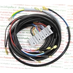 Electrical system wiring harness for VESPA PK 50 S with indicators without electric starter, handcrafted Italian product
