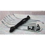 Complete set of aluminum footrest strips for VESPA PX PE T5 125 150 200 E FROM 1977 ro 154670 perforated tips