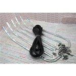 Set of complete footboard stripes for VESPA 125 150 SUPER GTR GT TS SPRINT VELOCE 180 200 RALLY ro 610233M