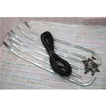 Complete set of footboard strips with aluminum rivets for VESPA 125 150 VBB 150 GL with 18 mm wide strips