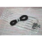 Complete floorboard strip set for VESPA 125 150 VNB3 VNB4 VNB5 VNB6 from 1958 to 1966 VBB2T from 1963 to 1965