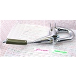 Marmitta serpentone SIMONINI cromata silenziatore in CARBONIO per VESPA RALLY PE PX 200