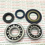 KIT CUSCINETTI E PARAOLI PER REVISIONE ALBERO MOTORE PER VESPA 180 RALLY