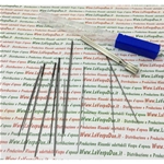KIT DE 12 ESCARABAJOS CÓNICOS PENTAGONALES CON MANGO INTERCAMBIABLE PARA RECTIFICAR, LIMPIAR Y PERFORAR ORIFICIOS DE CICLO, CHORROS DE PULVERIZACIÓN Y CARBURADORES.