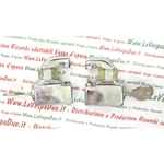 Kit antivol en aluminium chromé pour capots latéraux Vespa 80 125 150 160 180 200 GS SS PX PE GT GTR TS SUPER GL SPRINT / VELOCE