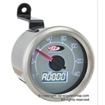 Contachilometri contagiri SIP 50001210 2.0 per VESPA 50 90 N L R S quadrante bianco LCD nero 19 funzioni digitale analogico
