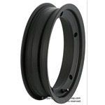 Jante tubeless SIP 80176100 en aluminium noir pour pneus 3.50 10" pour VESPA 160 GS 180 SS