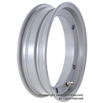 Jante tubeless SIP 80177100 en aluminium argenté pour pneus 3.50 10" pour VESPA 160 GS 180 SS