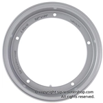Jante tubeless SIP 81011700 en aluminium argenté pour pneus 100/80 90 - 10" VESPA 50 80 90 125 150 160 180 200 ET3 PK S XL SPRINT GT TS GL GS SS PX PE T5 RALLY COSA