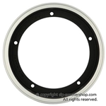 Jante tubeless SIP 81018000 en aluminium noir à bord poli pour pneus 100/80 90 - 10" VESPA 50 80 90 125 150 160 180 200 ET3 PK S XL SPRINT GT TS GL GS SS PX PE T5 RALLY COSA