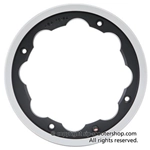 SIP 81038000 tubeless rim in black aluminum with polished edge for 3.00 3.50 - 10 " tires for LAMBRETTA 125 150 200