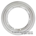 Jante arrière tubeless SIP 83045000, type large, aluminium poli, pour pneus 110/120/130 - 11" pour VESPA 125 150 160 180 200 GT TS GL GS SS PX PE T5 RALLY COSA