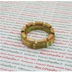 Anillo de tuerca de bloqueo del rodamiento de la rueda trasera con 9 muescas para Vespa 160 GS VSB 180 SS 54 mm x 1,5 mm - Borde 5,20 mm RO 2/052763