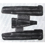 BLACK RUBBER FOOTREST MAT FOR VESPA 125 VNA1T VNA2T VNB1T VNB2T
