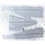 GREY RUBBER FOOTREST MAT FOR VESPA 125 VN1T VN2T LOW HEADLIGHT
