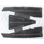 BLACK RUBBER FOOTREST MAT FOR VESPA 125 VN1T VN2T LOW HEADLIGHT