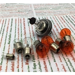 SET OF 8 12 VOLT FRONT AND REAR BULBS FOR VESPA PX 125 T5 COMPLETE WITH ORANGE INDICATOR BULBS