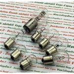 SET OF 8 12 VOLT FRONT AND REAR BULBS FOR VESPA PX 80 125 150 200 AND ARCOBALENO FROM 1978 TO 1999 COMPLETE WITH WHITE INDICATOR BULBS