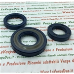 OIL SEAL SET KIT FOR CRANKSHAFT OVERHAUL VESPA 50 N / L / R SPECIAL ET3 PK 50 S / SS FOR CRANKSHAFT WITH 19 MM CONE