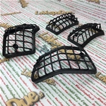 Set of 4 black MOPLEN grilles, front and rear turn signals, for VESPA PX PE T5 80 125 150 200