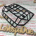 REJILLA DE LUZ DE FRENO TRASERA NEGRA MOPLEN PROTECTOR CONTRA PIEDRAS PARA VESPA 80 125 150 200 PX PE TIPO ANTIGUO
