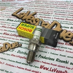 BOSCH WR5CC shielded spark plug with copper core and equivalent NGK BR7ES long pitch anti-interference resistor for VESPA 200 160 180 PX PE GS SS