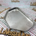 VASCHETTA RACCOGLI MISCELA IN ALLUMINIO PER VANO CARBURATORE PER VESPA 125 VM1T VU1T UTILITARIA 1953 PRODOTTO ARTIGIANALE
