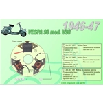 Complete kit with 3 Ceab coils for the restoration and overhaul of the flywheel stator for VESPA 98 V98 from 1946 to 1947