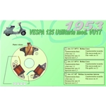 Complete kit with 3 Ceab coils for the restoration and overhaul of the flywheel plate stator for the Vespa 125 VU1T U utility vehicle (1953).