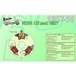 Complete kit with 3 Ceab coils for the restoration and overhaul of the flat flywheel stator for VESPA 125 VM2T low headlight from 1953 to 1954