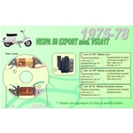 Complete kit with 2 Ceab coils for the restoration and overhaul of the flywheel stator for VESPA 50 EXPORT V5SA1T from 1975 to 1978