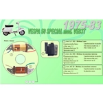 Complete kit with 2 Ceab coils for the restoration and overhaul of the flywheel stator for VESPA 50 SPECIAL V5B3T from 1975 to 1983