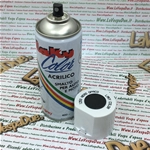 Peinture acrylique émail en aérosol noir extra mat, usage professionnel, aérosol de 400 ml avec valve autonettoyante