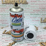 Pintura en aerosol especial para alerones y piezas de plástico, color negro, uso profesional, lata de 400 ml con válvula autolimpiante.