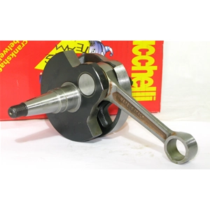 Albero Motore MAZZUCCHELLI AMT 166 anticipato VESPA PE PX ARCOBALENO 200 RALLY Corsa 57 mm Cuscinetto 25 Biella int 110 mm
