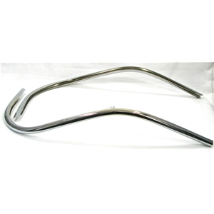 Bordo scudo in acciaio cromato a 2 pezzi per VESPA 125 VNA1T VNA2T VNB1T VNB2T 150 VBA1T VBB1T VBB2T GL VLA1T tubolare con viti a grano lato destro e sinistro